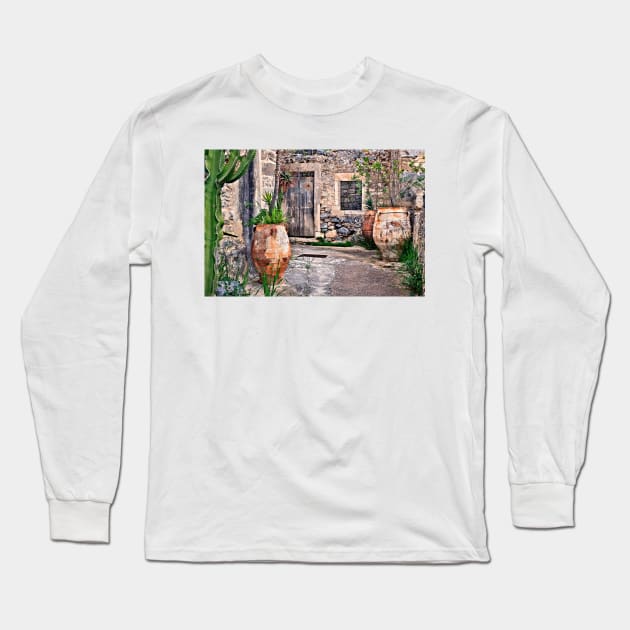 Setting from forgotten Cretan fairy tales Long Sleeve T-Shirt by Cretense72